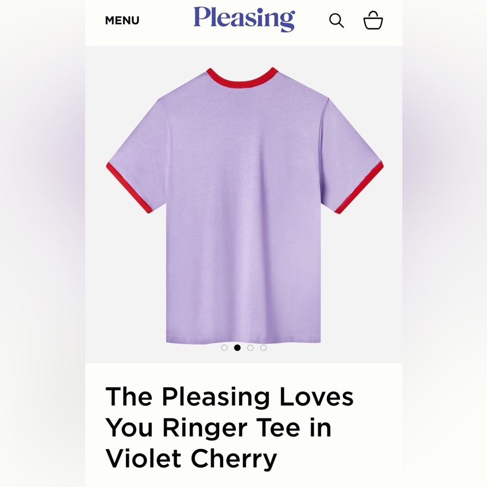 Pleasing Loves You Harry Styles Heart Ringer Tee - Picture 2 of 6